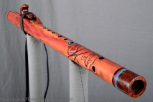 Eastern Red Cedar Native American Flute, Minor, Mid A-4, #L43AL (4)